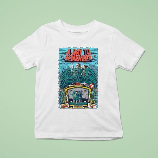 A Day To Remember Warped Tour July Long Beach Ca Show T Shirt