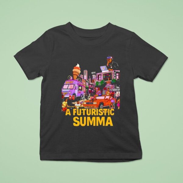 A Futuristic Summa Rap Album Cover Street Art Cartoon Hip Hop T Shirt