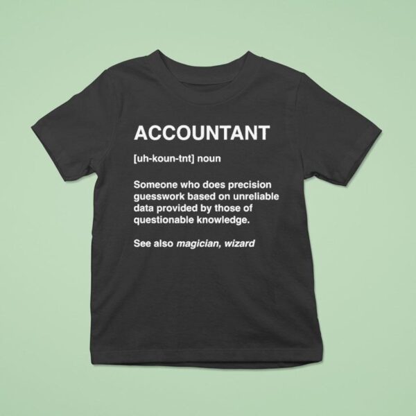 Accountant Wizard Definition T Shirt