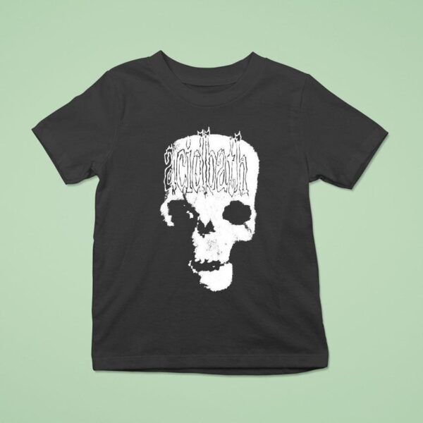 Acid Bath Alien Skull Let The Blackness Roll On T Shirt