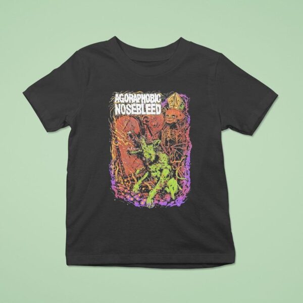 Agoraphobic Nosebleed Dog T Shirt