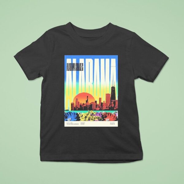 Alabama Shakes Chicago Illinois Diptych At The Salt Shed Outdoors On July T Shirt