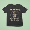 Alberta Built By Grit Not Grants Skull T Shirt