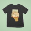 Alberta First Map Vintage T Shirt