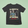 Alberta Strong And Free Skeleton T Shirt