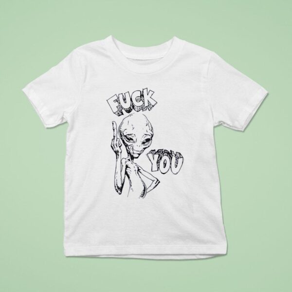 Alien Middle Finger Fck You T Shirt