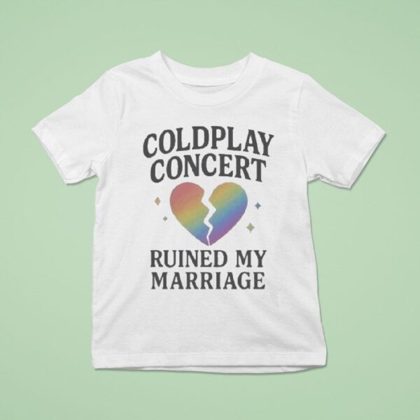 Andy Byron Coldplay Concert Ruined My Marriage Heart Broken T Shirt