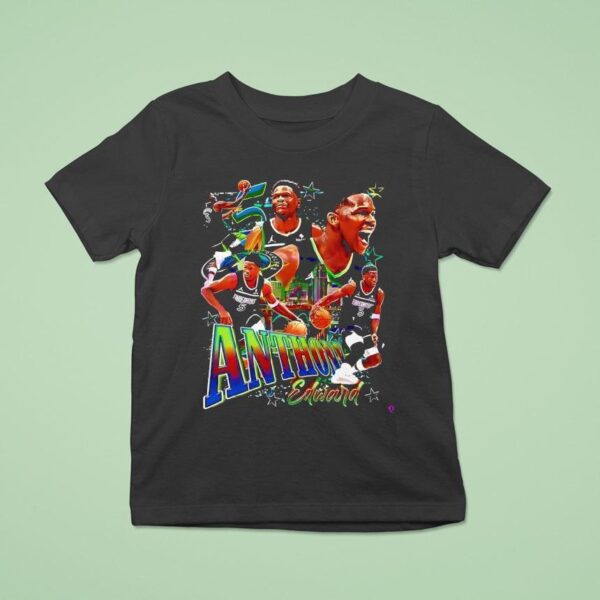 Anthony Edwards Minnesota Timberwolves Number Basketball T Shirt