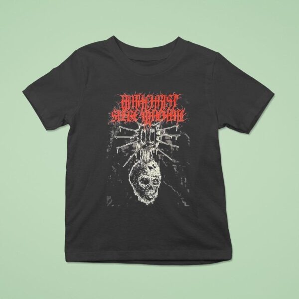Antichrist Siege Machine Knife Skull T Shirt