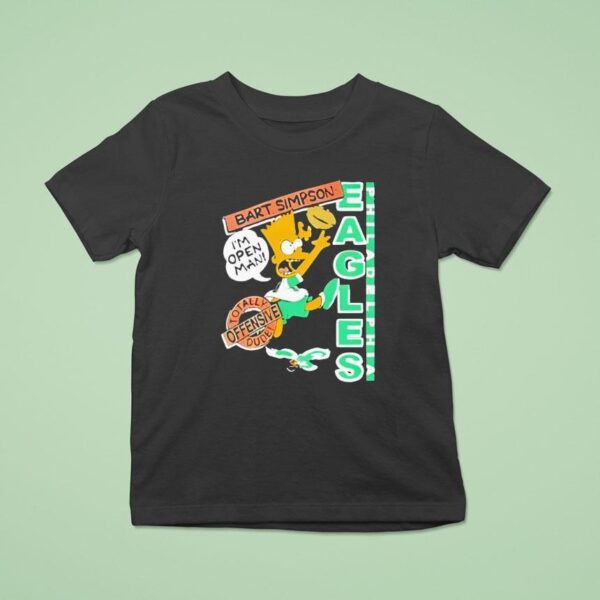 Bart Simpson Eagles Nfl T Shirt
