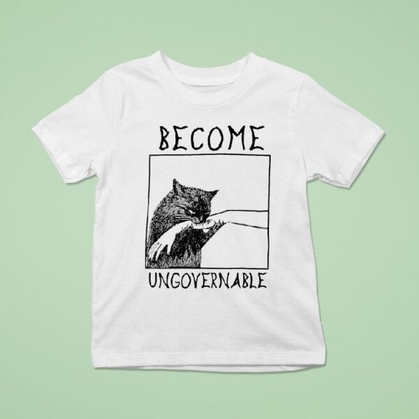 Become Ungovernable Cat Biting Hand T Shirt