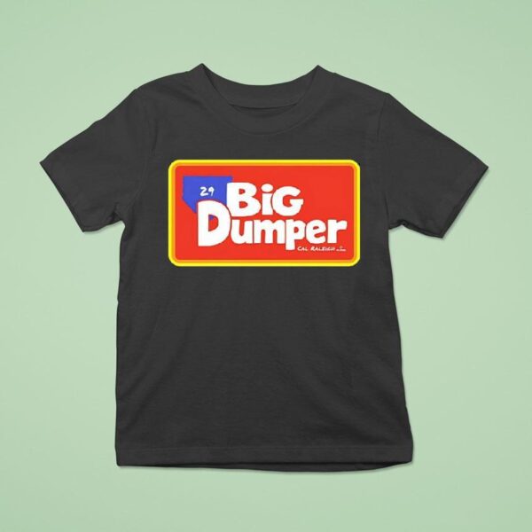 Big Dumper Cal Raleigh Seattle Mariners Logo T Shirt