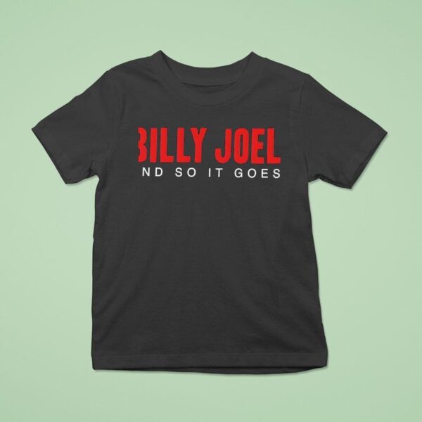 Billy Joel And So It Goes Title T Shirt