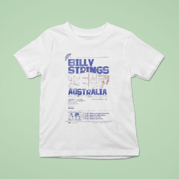 Billy Strings Melbourne Margaret Court Arena July T Shirt