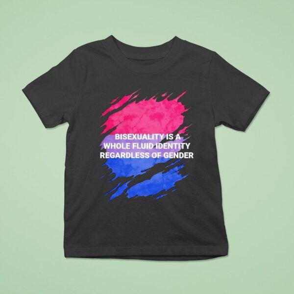 Bisexuality Is A Whole Fluid Identity Regardless Of Gender T Shirt