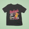Black Chicago Blackhawks Hot Dog Food Est Vintage T Shirt