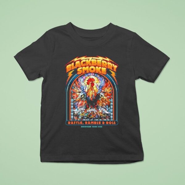 Blackberry Smoke Rattle Ramble And Roll European Tour T Shirt