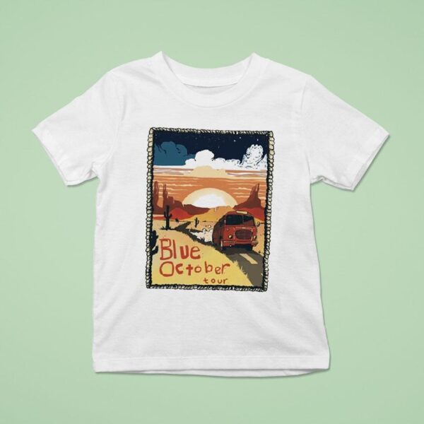 Blue October Desert Tourbus Tour T Shirt