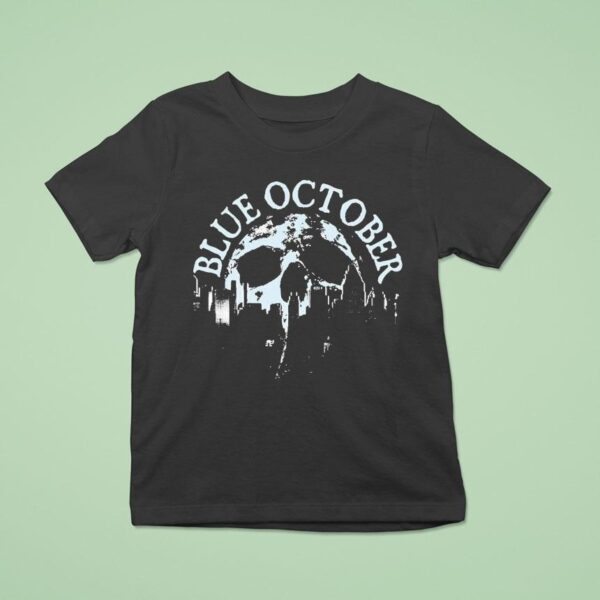 Blue October Skull Skyline Spring Tour T Shirt