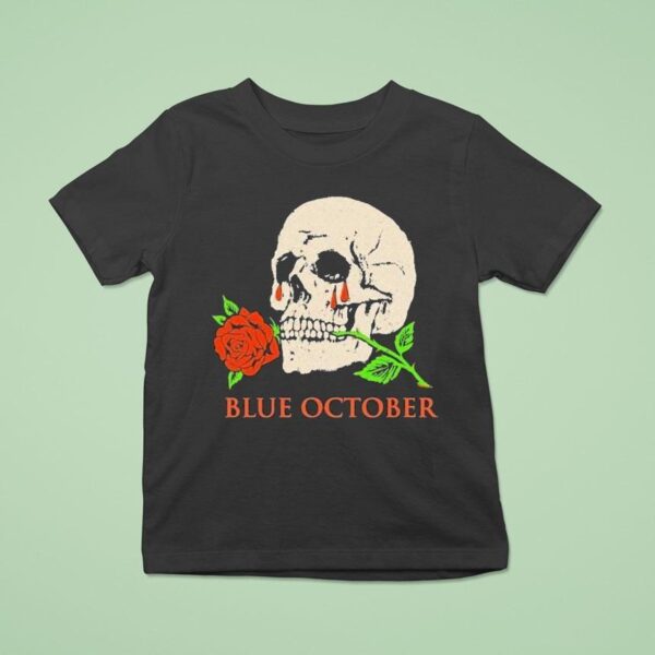 Blue October Where Did You Go I M Less Of A Mess These Days Skull Rose T Shirt