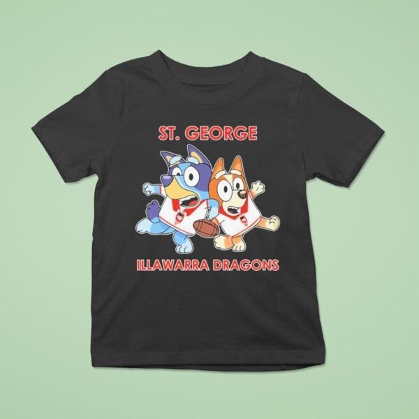 Bluey St George Illawarra Dragons T Shirt