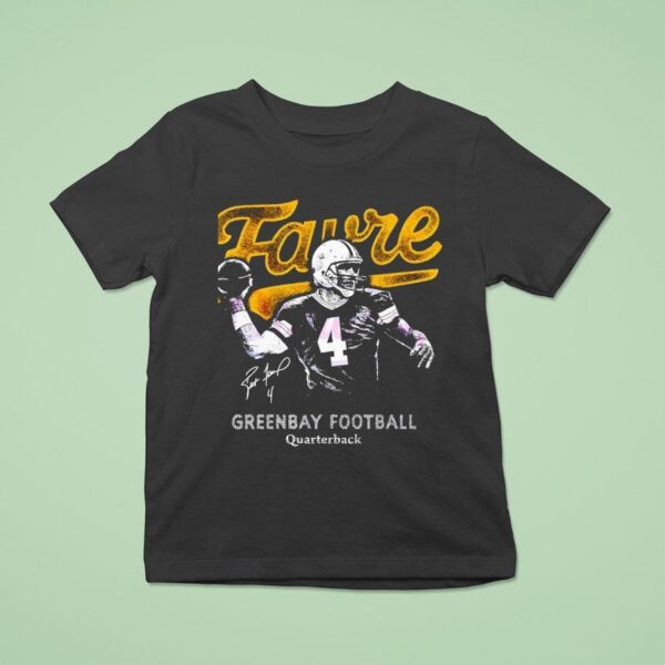 Brett Favre Green Bay Football Quarterback Signature T Shirt