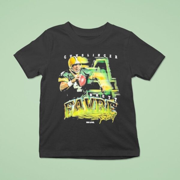 Brett Favre Green Bay Packers Grunge Wh T Shirt