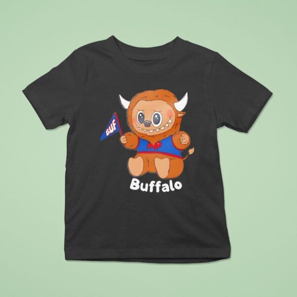 Bufufu Labubu X Buffalo Bills T Shirt