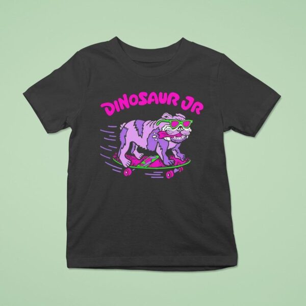 Bulldog Skateboarding Dinosaur Jr T Shirt