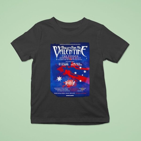 Bullet For My Valentine Australia Tour T Shirt
