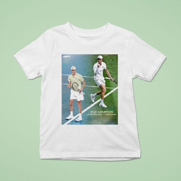 Carlos Alcaraz Australian Open And Wimbledon Jannik Sinner Defeats Defending Wimbledon Champion T Shirt