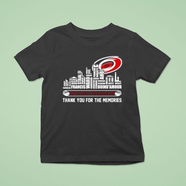 Carolina Hurricanes Thank You For The Memories T Shirt