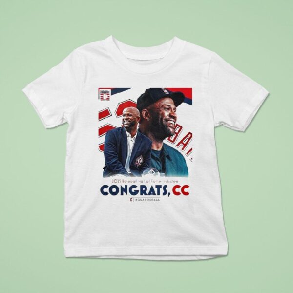 Cc Sabathia Hall Of Fame At Cleveland Guardians In Cooperstown Induc T Shirt
