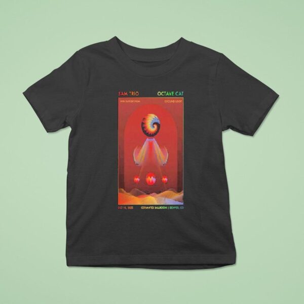 Cervantes Ballroom Denver Co Oct Trio Octave T Shirt