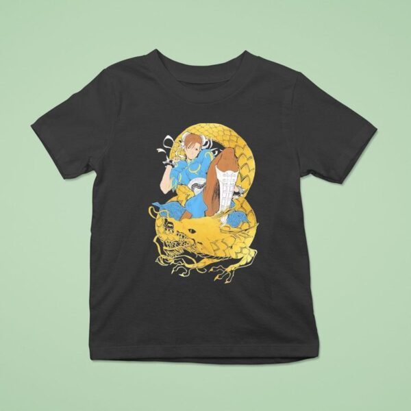 Chun Li Gold Dragon T Shirt