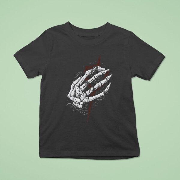 Clayman Heartless Skeleton Hand T Shirt