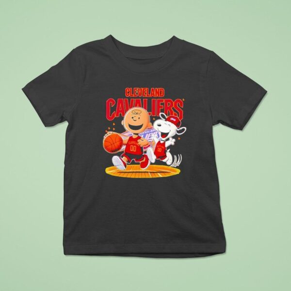 Cleveland Cavaliers And Peanuts Snoopy T Shirt