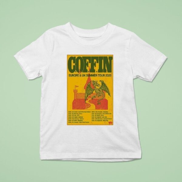 Coffin Europe Uk Summer Tour Dates Dragon T Shirt