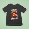 Contrarian Elbows Up Canada T Shirt