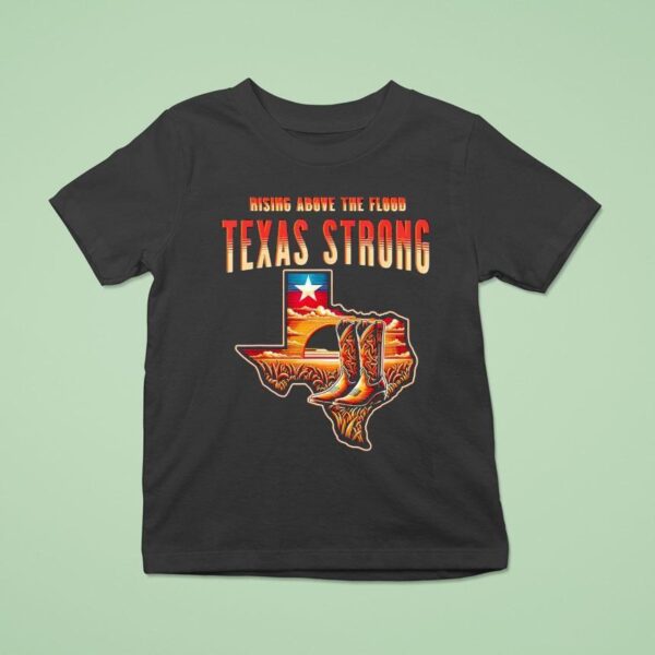 Cowboy Rising Above The Flood Texas Strong T Shirt