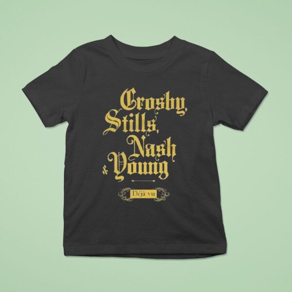 Crosby Stills Nash Young Dj Vu T Shirt