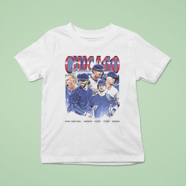 Crow Armstrong Swanson Suzuki Tucker And Hoerner Chicago Signatures T Shirt
