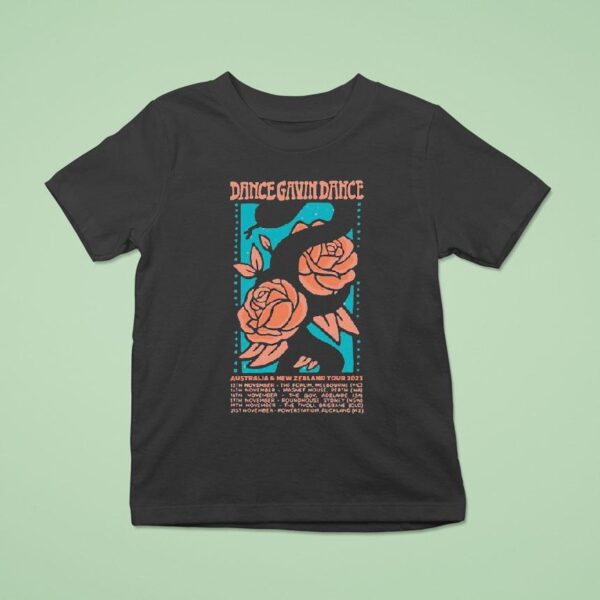 Dance Gavin Dance Australia And New Zealand Tour Rose T Shirt