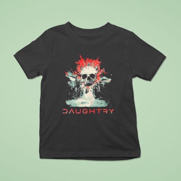 Daughtry The Dam Skull T Shirt