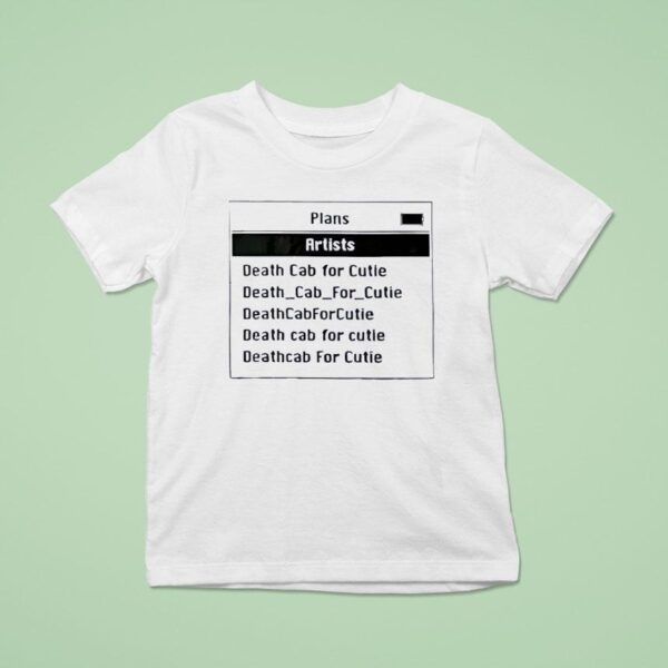 Death Cab For Cutie Ipod T Shirt
