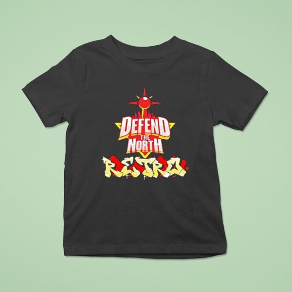 Defend The North Retro Logo T Shirt