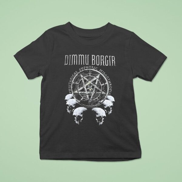 Dimmu Borgir Puritanical Euphoric Misanthropia Skulls T Shirt