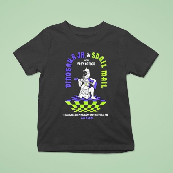 Dinosaur Jr And Snail Mail Tree House Brewing Company In Deerfield Ma T Shirt