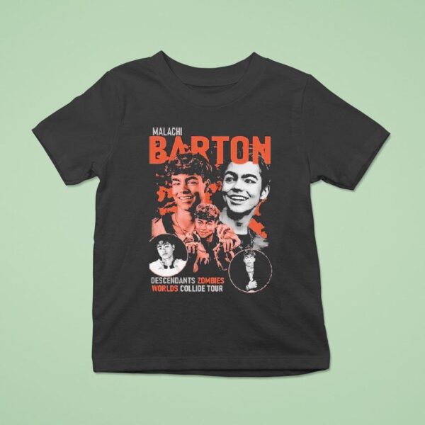 Disney Descendants Zombies Malachi Burton Victor Collide Tour T Shirt