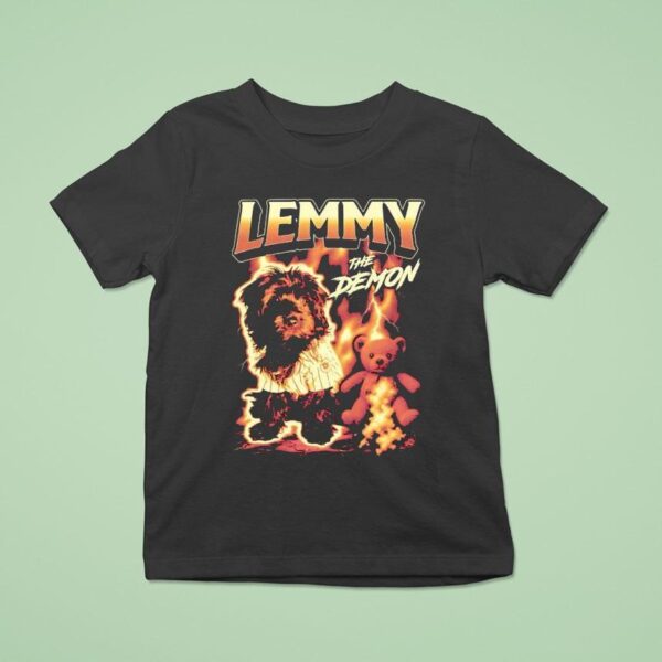 Dog And Teddy Lemmy The Demon Lightning T Shirt